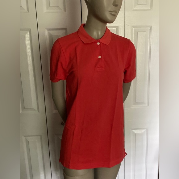 COPY - J.Crew Women's Short Sleeve Coral PoloShirt Size Small - Picture 7 of 13
